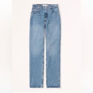 Abercrombie Ultra High Rise 90s Straight Jean extra long